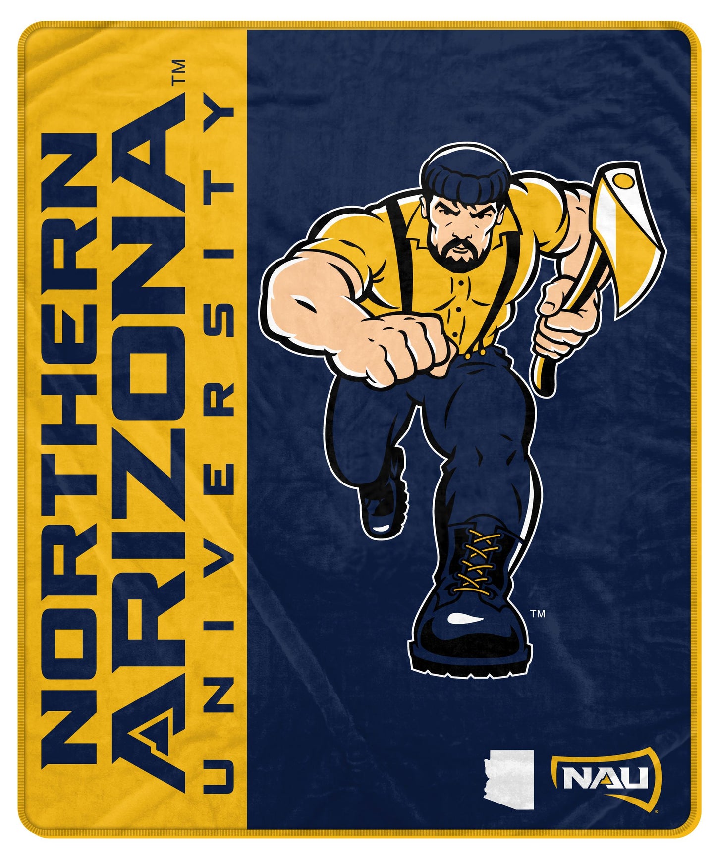 NCAA Endzone Ultra Soft Tailgate Throw