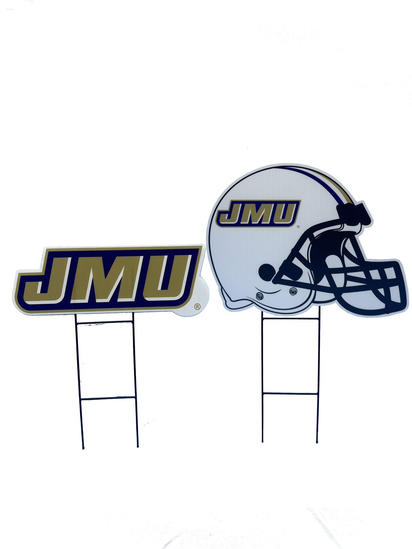 NCAA Logo and Helmet 2 Pack Yard Sign Set