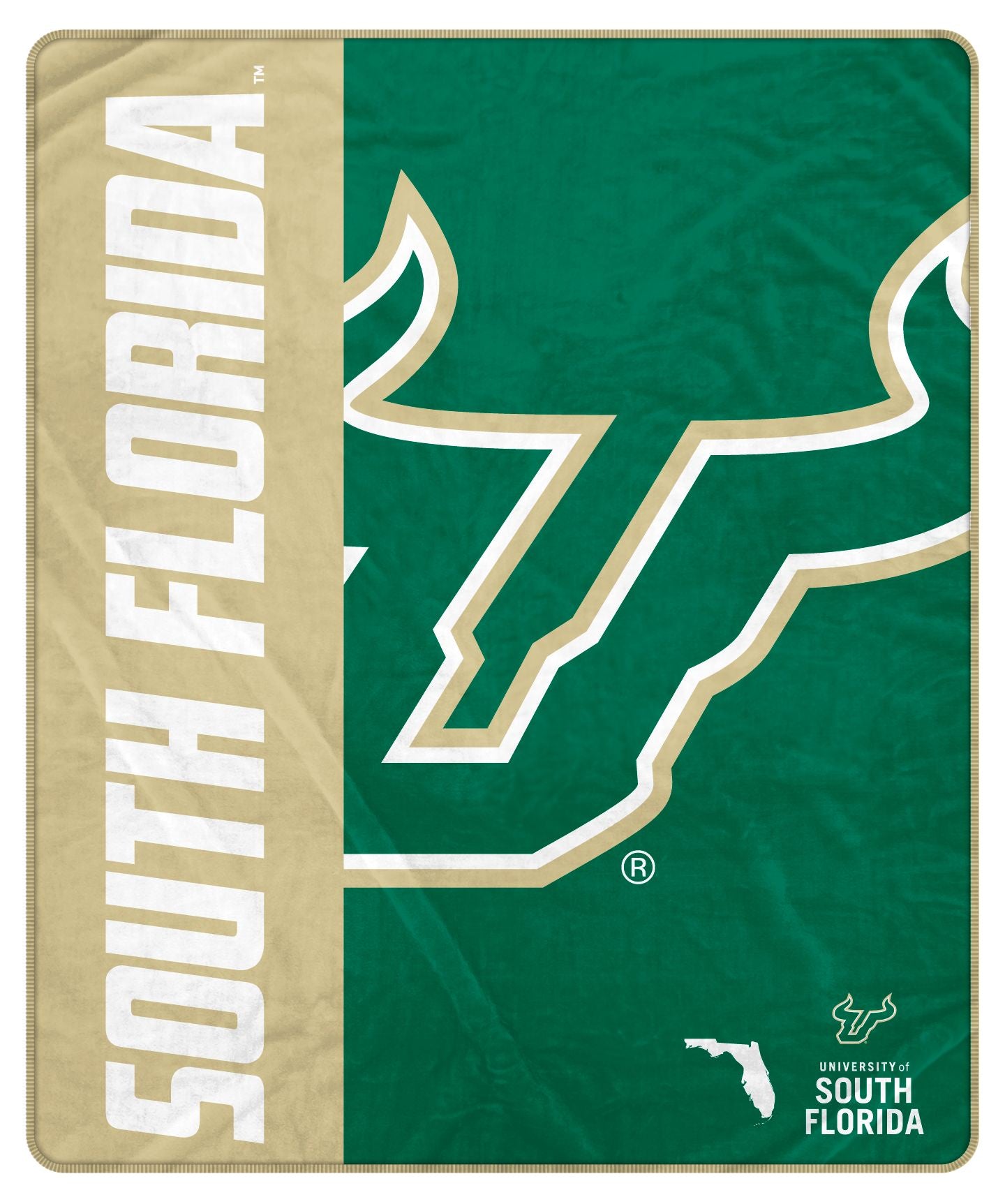 NCAA Endzone Ultra Soft Tailgate Throw