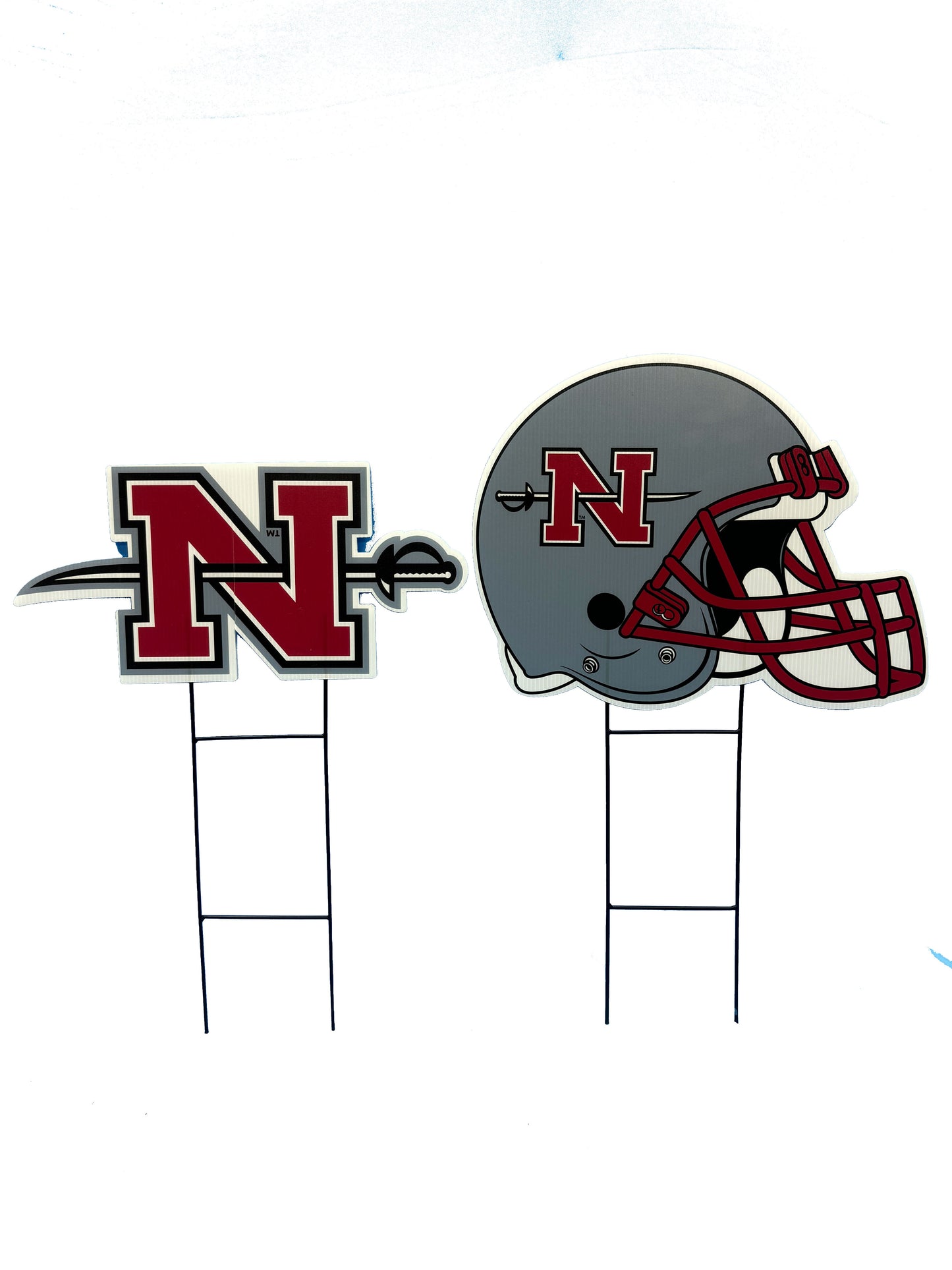 NCAA Logo and Helmet 2 Pack Yard Sign Set