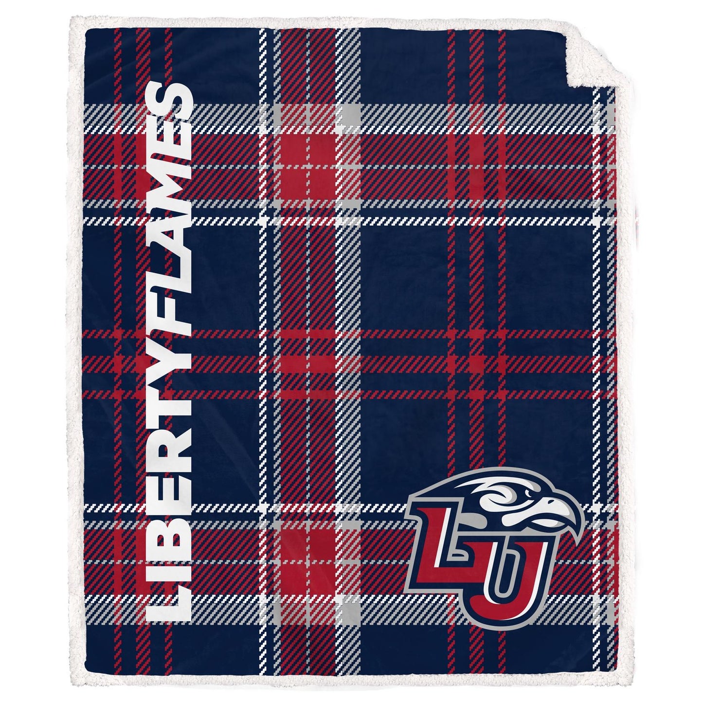 NCAA Playmaker Plaid Ultra Cozy Sherpa Throw