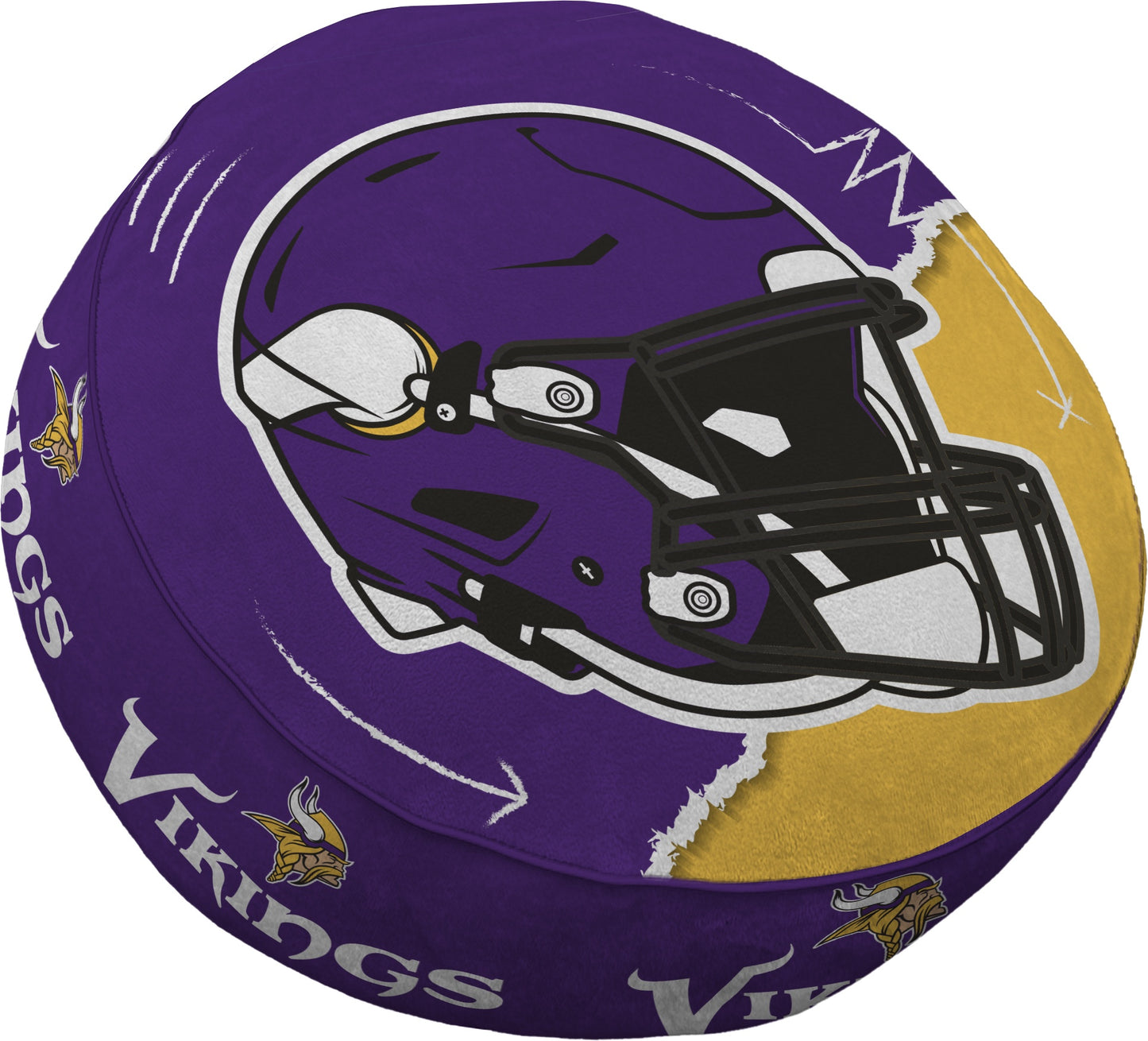 NFL Split Helmet Circle Plushlete Pillow