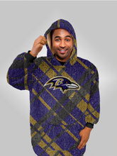 Load image into Gallery viewer, NFL Digital Dash Sherpa Hooded Fan Cape
