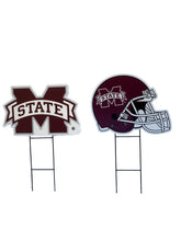 Load image into Gallery viewer, NCAA Logo and Helmet 2 Pack Yard Sign Set
