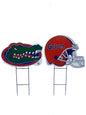 NCAA Logo and Helmet 2 Pack Yard Sign Set