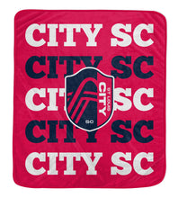 Load image into Gallery viewer, MLS Repeat Refresh 60x70 Wordmark Blanket
