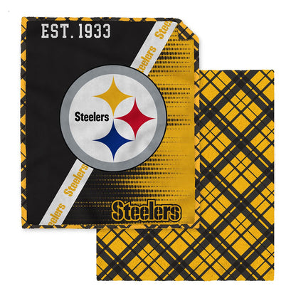 NFL Digital Dash 2 Sided Checkered 60x80 Blanket