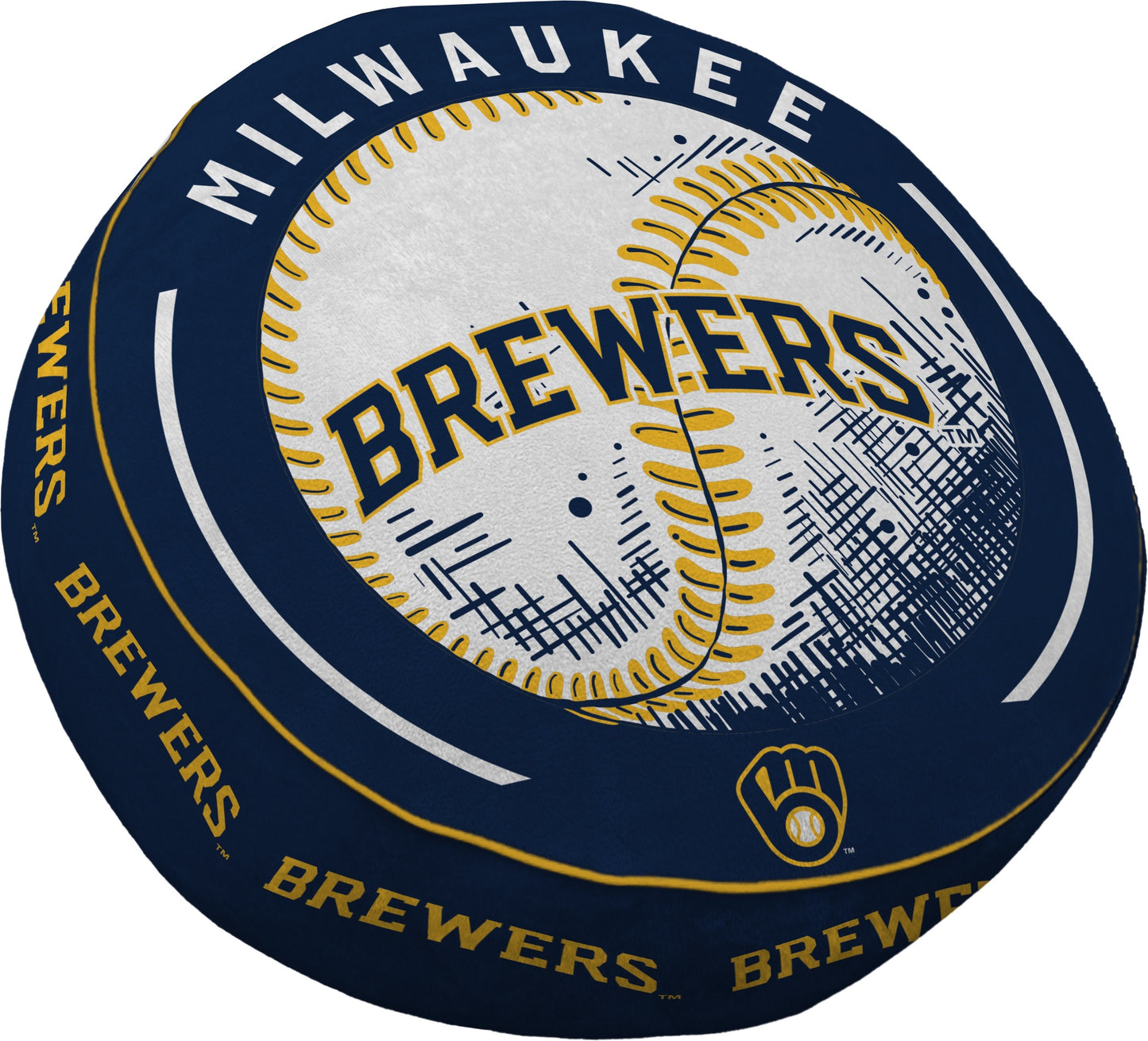 MLB Baseball Circle Plushlete Pillow