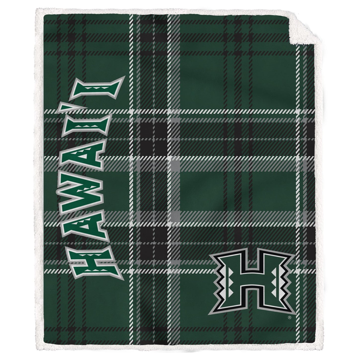 NCAA Playmaker Plaid Ultra Cozy Sherpa Throw