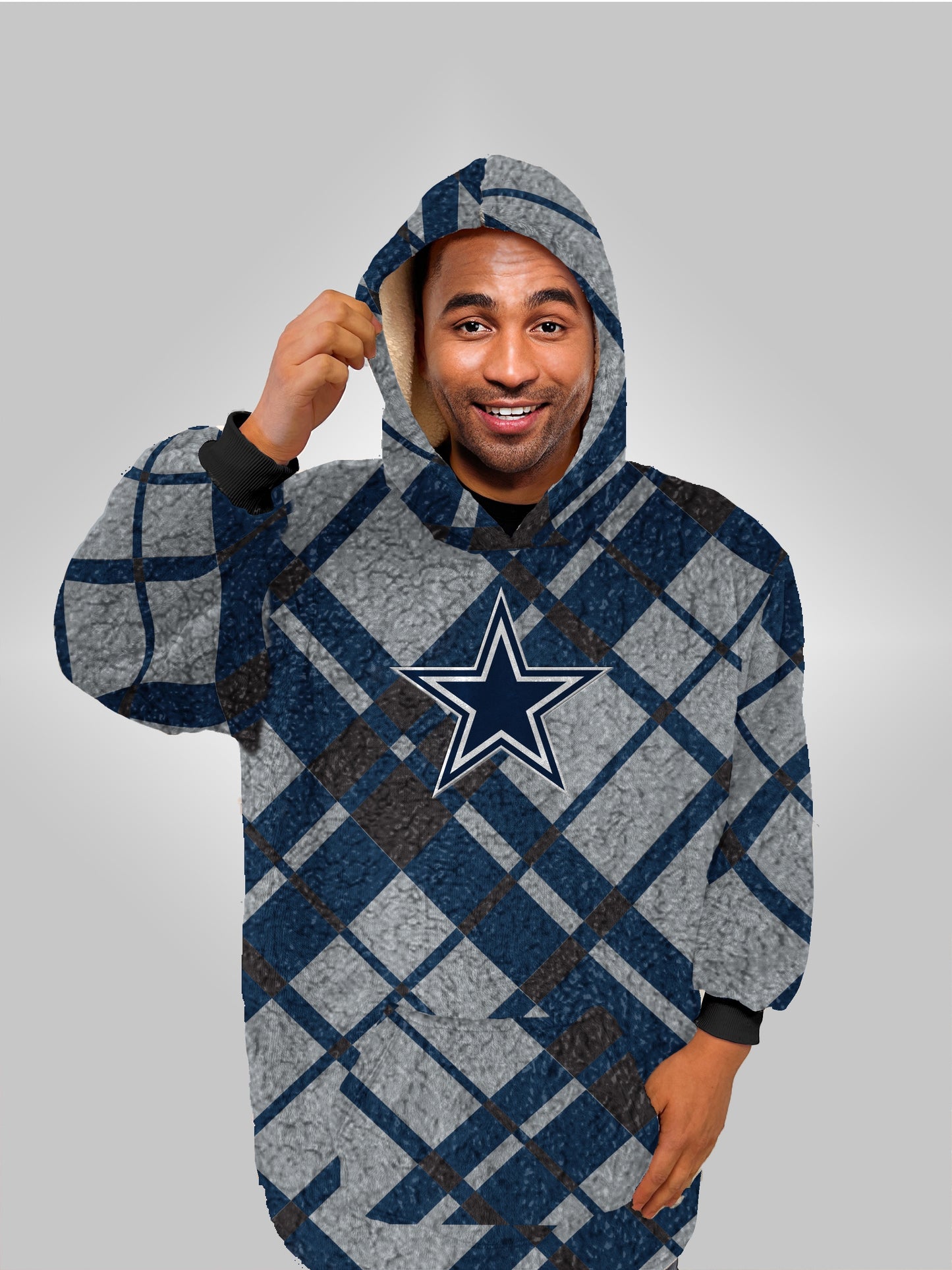 NFL Digital Dash Sherpa Hooded Fan Cape
