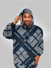 Load image into Gallery viewer, NFL Digital Dash Sherpa Hooded Fan Cape
