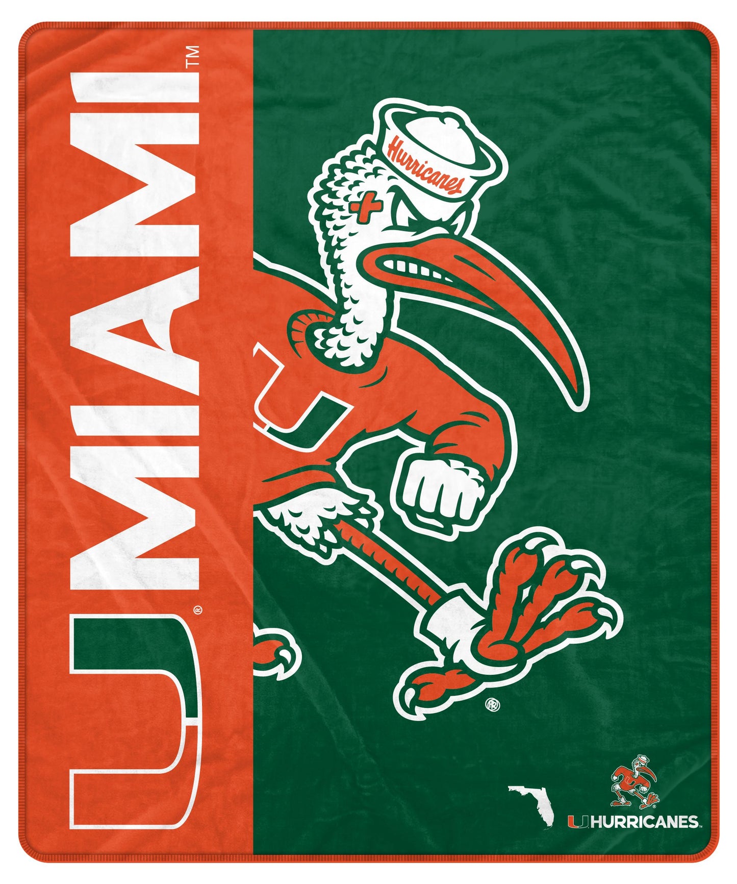 NCAA Endzone Ultra Soft Tailgate Throw