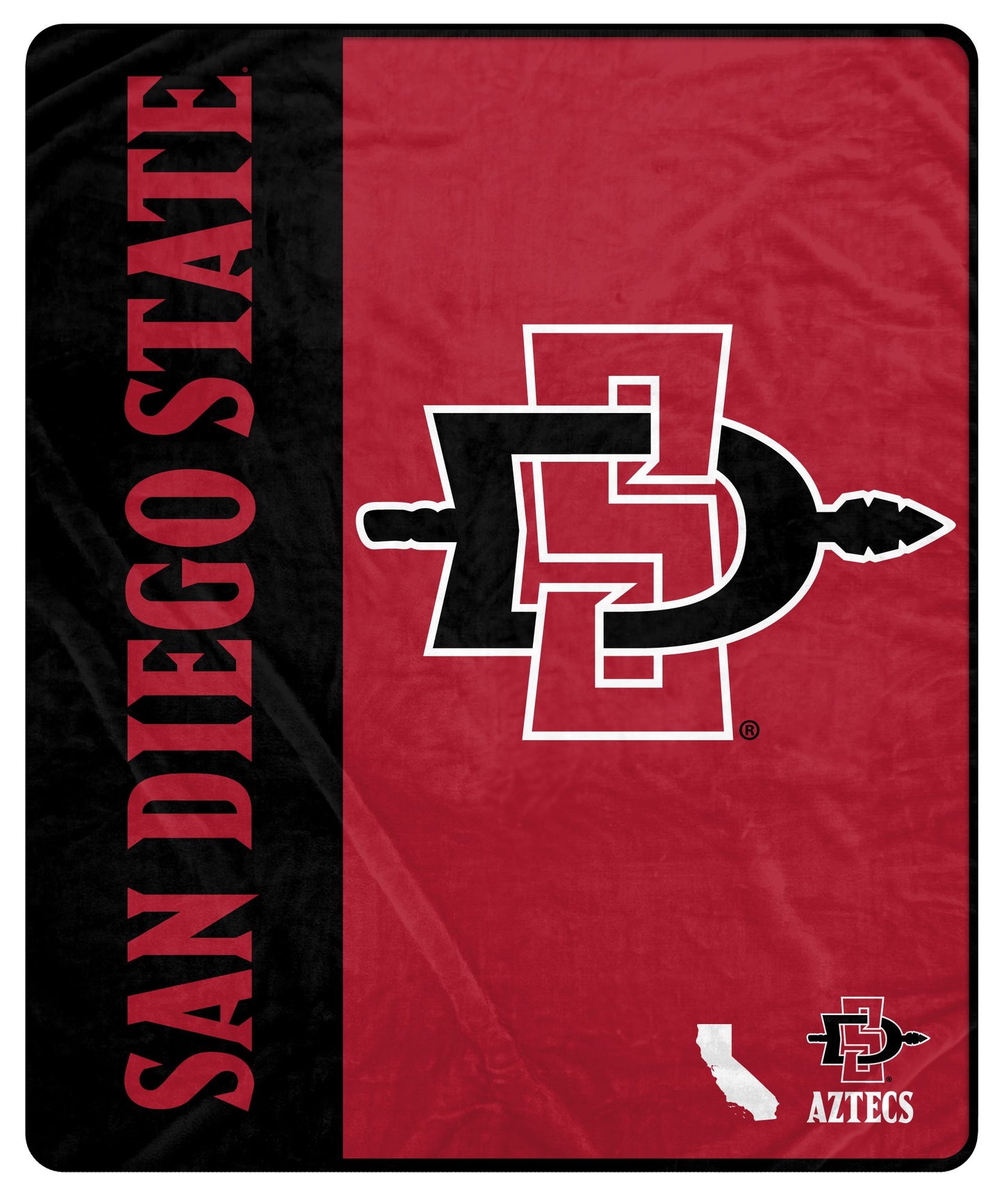 NCAA Endzone Ultra Soft Tailgate Throw