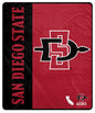 NCAA Endzone Ultra Soft Tailgate Throw