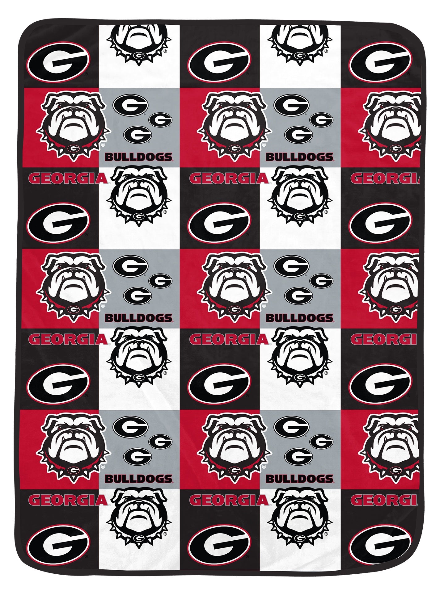 NCAA Graphic Grid 66x95 Oversized Blanket