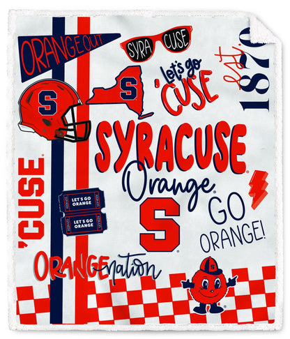 NCAA Loco Fan Ultra Cozy 60x70 Sherpa Blanket