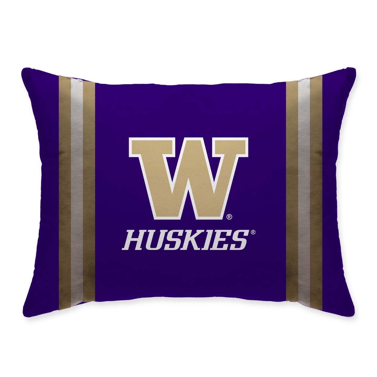 NCAA Standard Stripe Logo Bed Pillow