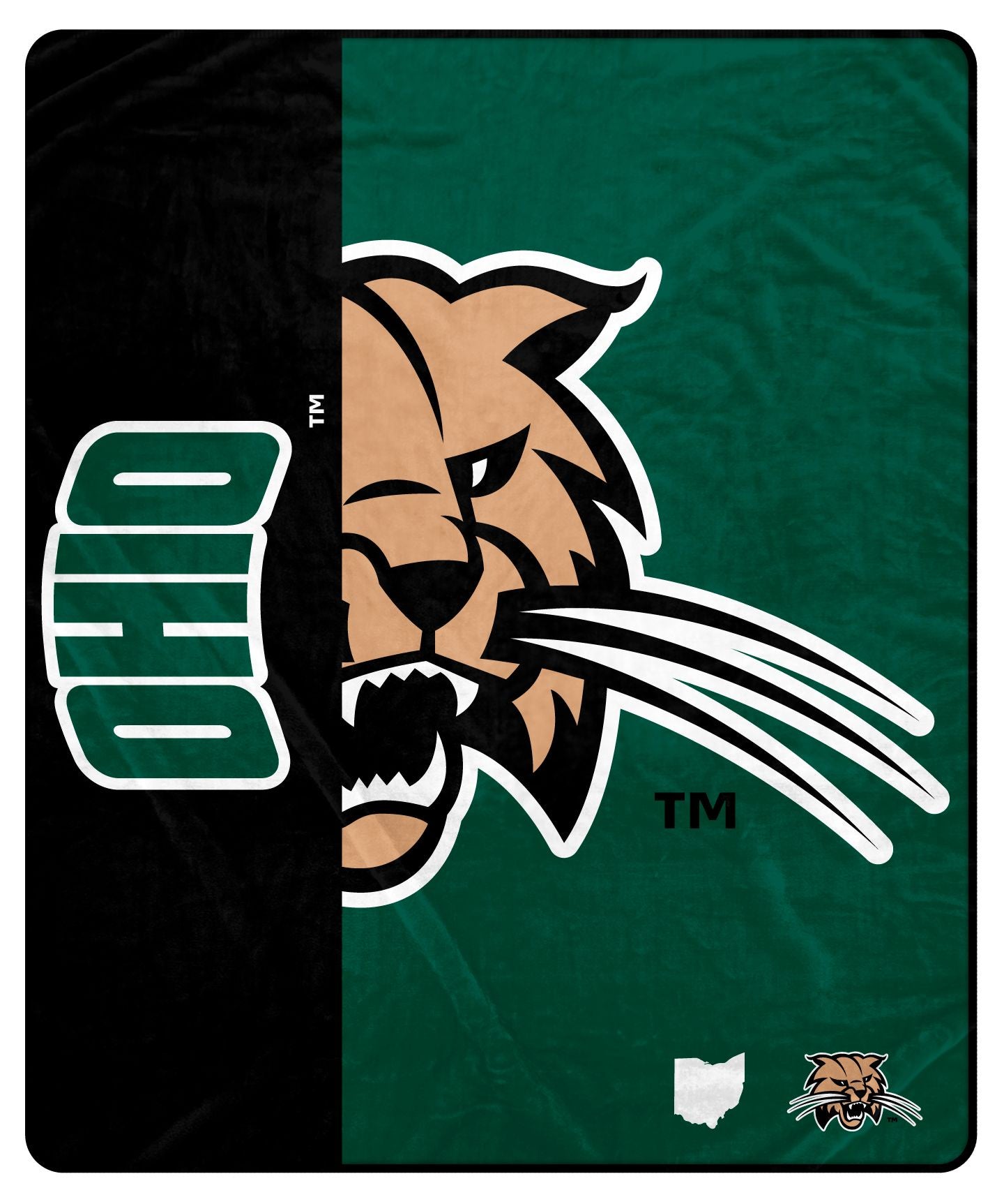 NCAA Endzone Ultra Soft Tailgate Throw