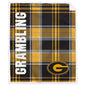 NCAA Playmaker Plaid Ultra Cozy Sherpa Throw