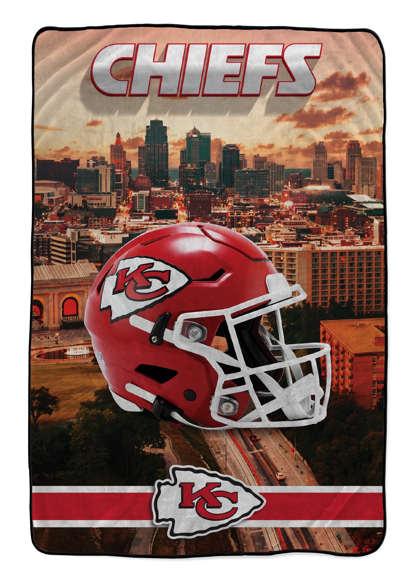 NFL Skyline Series Helmet 66x95 Oversized Blanket