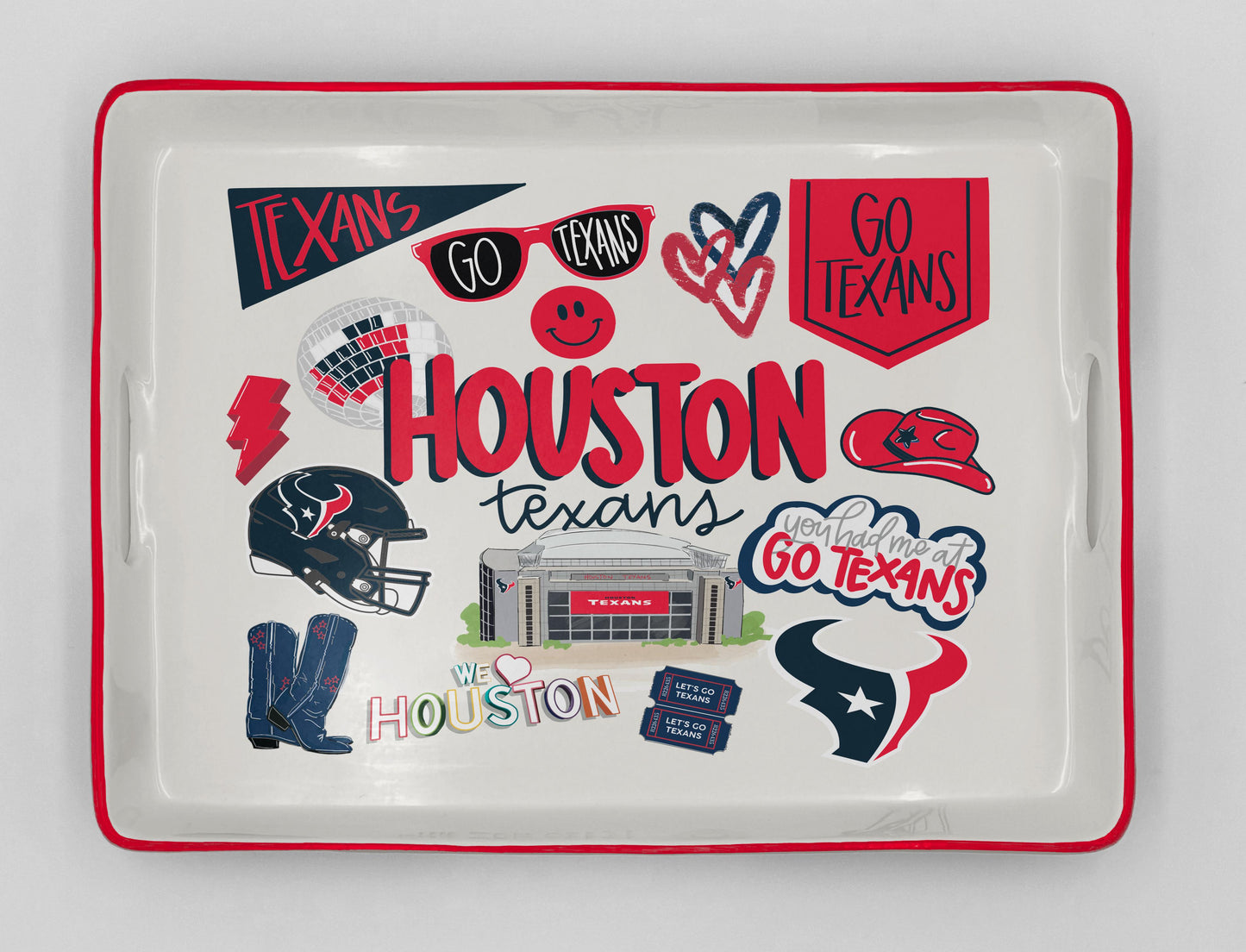 NFL Loco Fan Large Serving Tray w/Handles