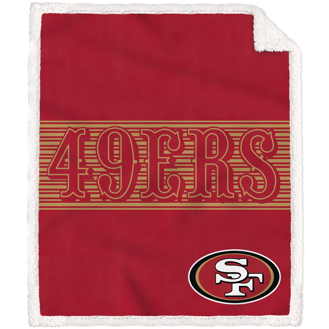 San Francisco 49ers Center Stripe Blanket