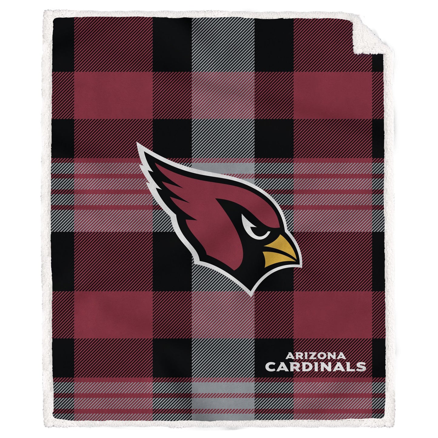 NFL Plaid Steel Royal Plush Sherpa 60x70 Blanket