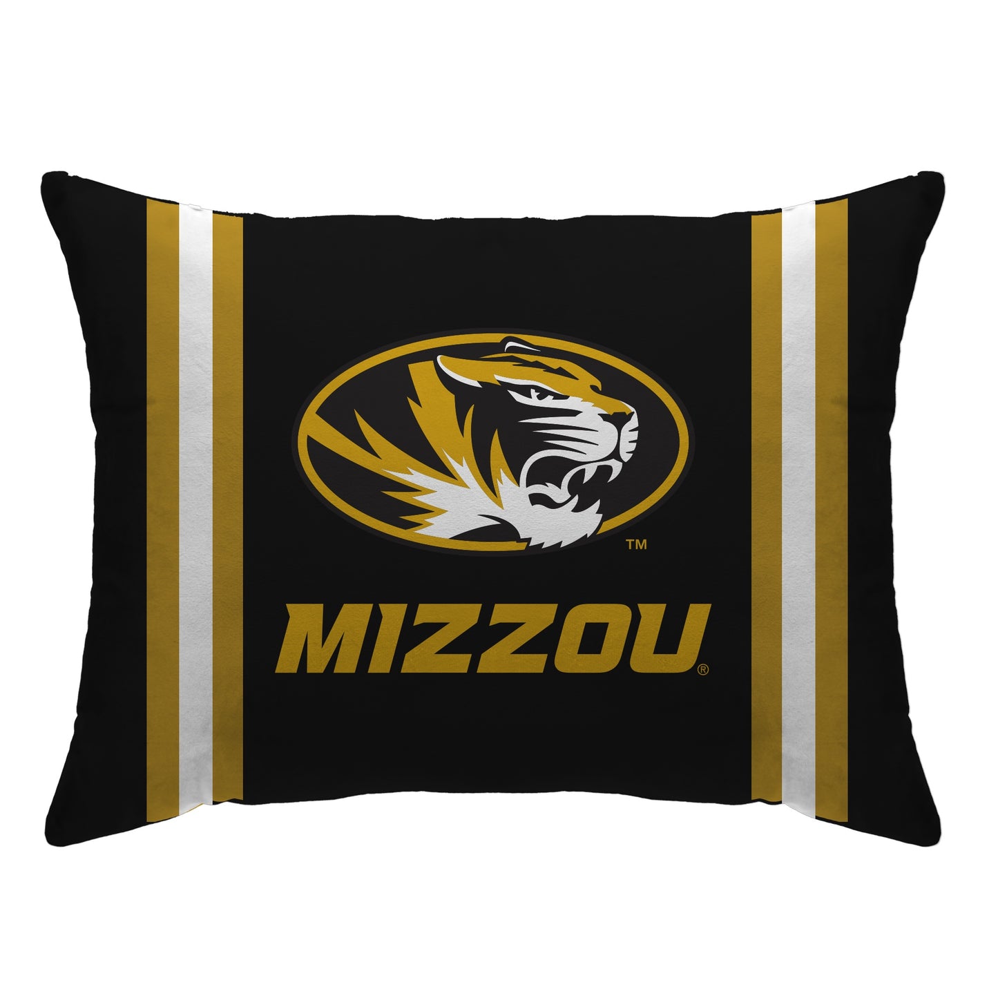 NCAA Standard Stripe Logo Bed Pillow