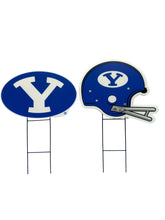 Load image into Gallery viewer, NCAA Logo and Helmet 2 Pack Yard Sign Set
