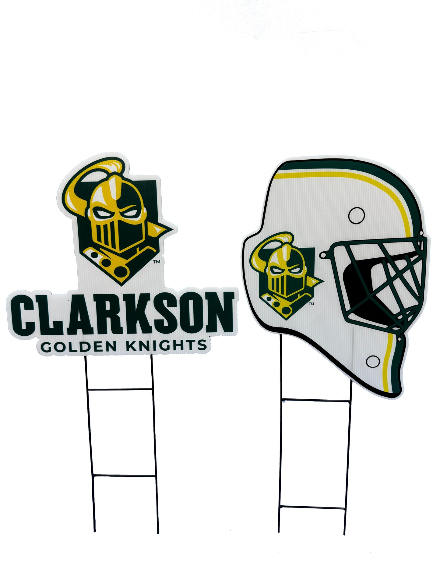 NCAA Logo and Helmet 2 Pack Yard Sign Set