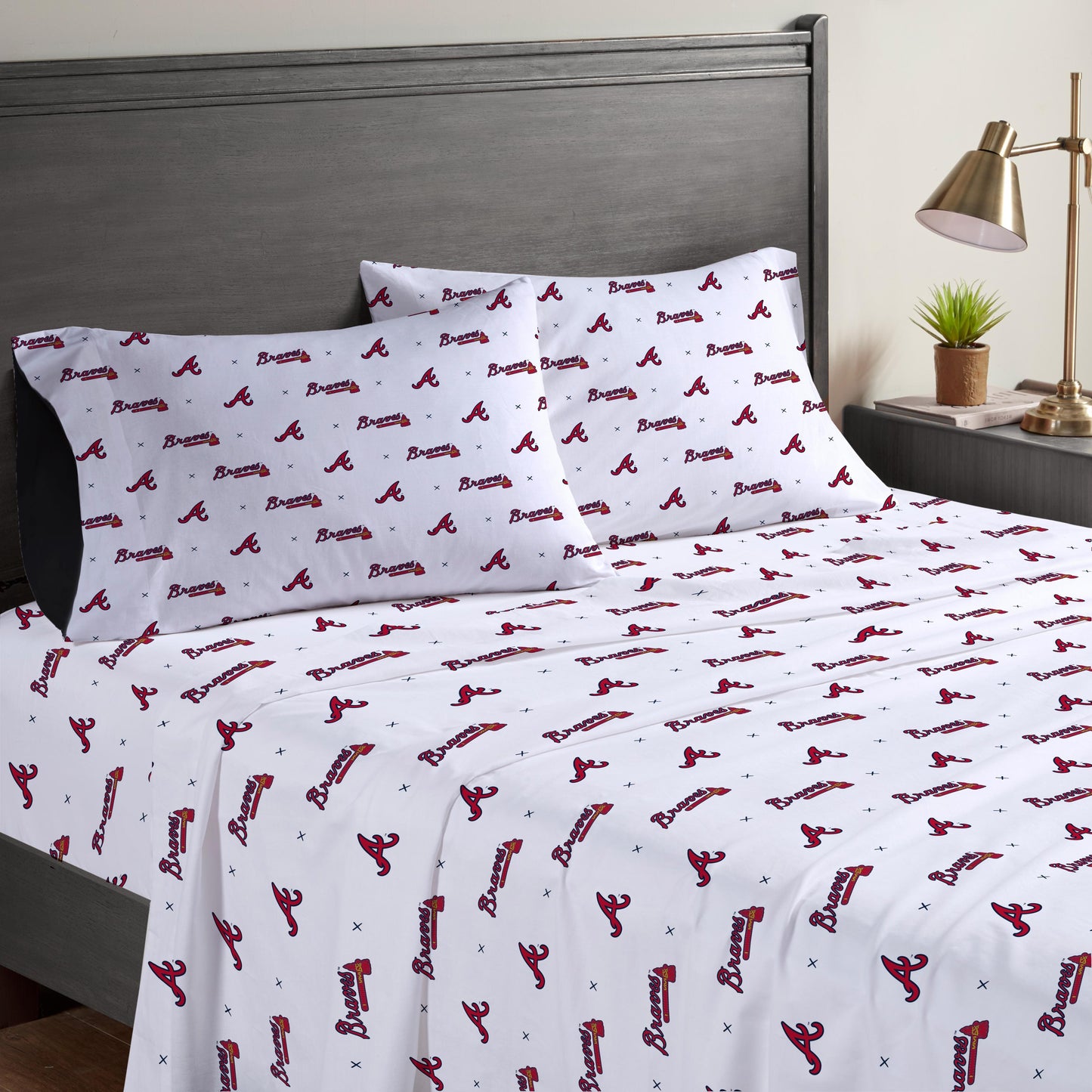 MLB Small X Queen Sheet Set