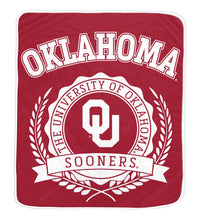 Load image into Gallery viewer, NCAA University Crest 50x60 Ultra Soft Blanket
