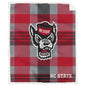 NCAA Plaid Steel Royal Plush Sherpa 60x70 Blanket