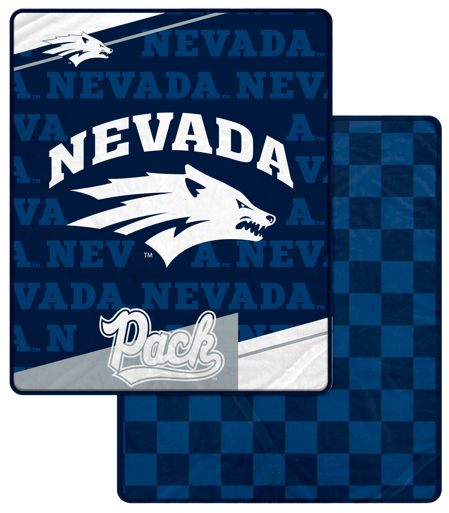 NCAA Diagonal Ghost Checker 60x70 Blanket