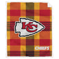 NFL Plaid Steel Royal Plush Sherpa 60x70 Blanket