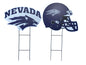 NCAA Logo and Helmet 2 Pack Yard Sign Set