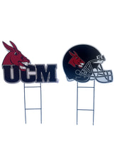 Load image into Gallery viewer, NCAA Logo and Helmet 2 Pack Yard Sign Set

