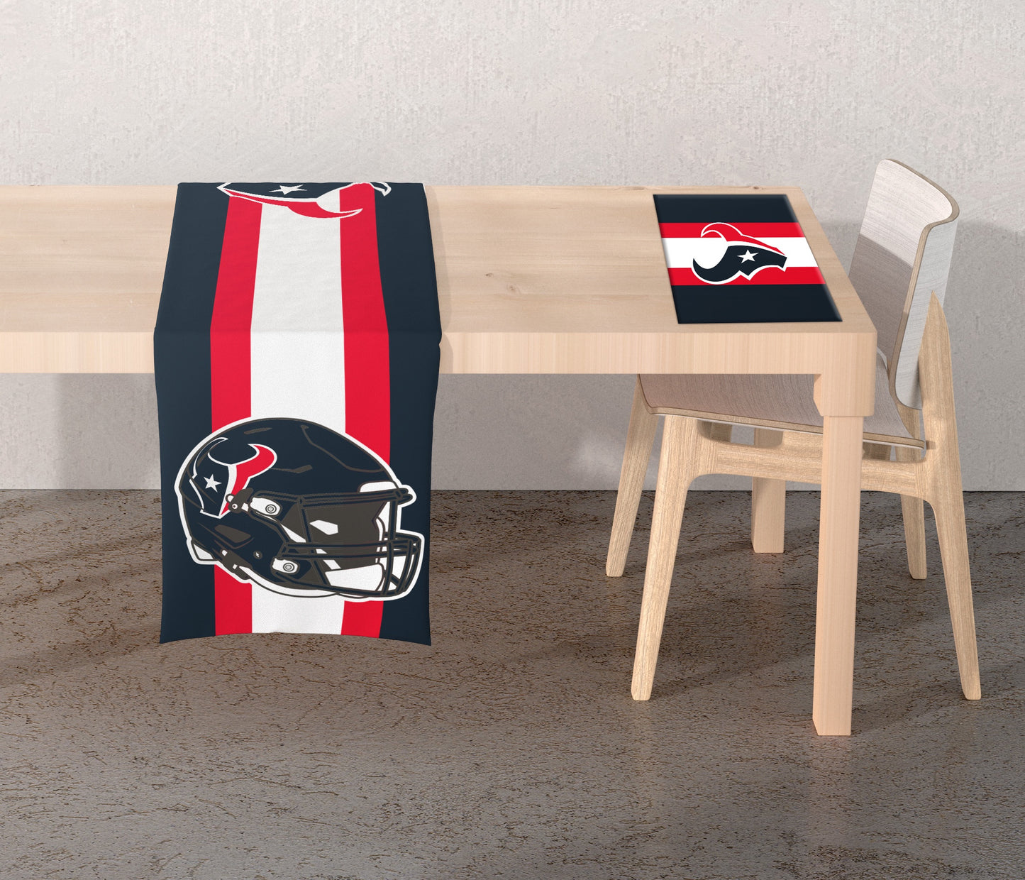 NFL Logo 2-Sided Place Mat Table Runner Set