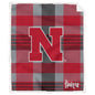 NCAA Plaid Steel Royal Plush Sherpa 60x70 Blanket