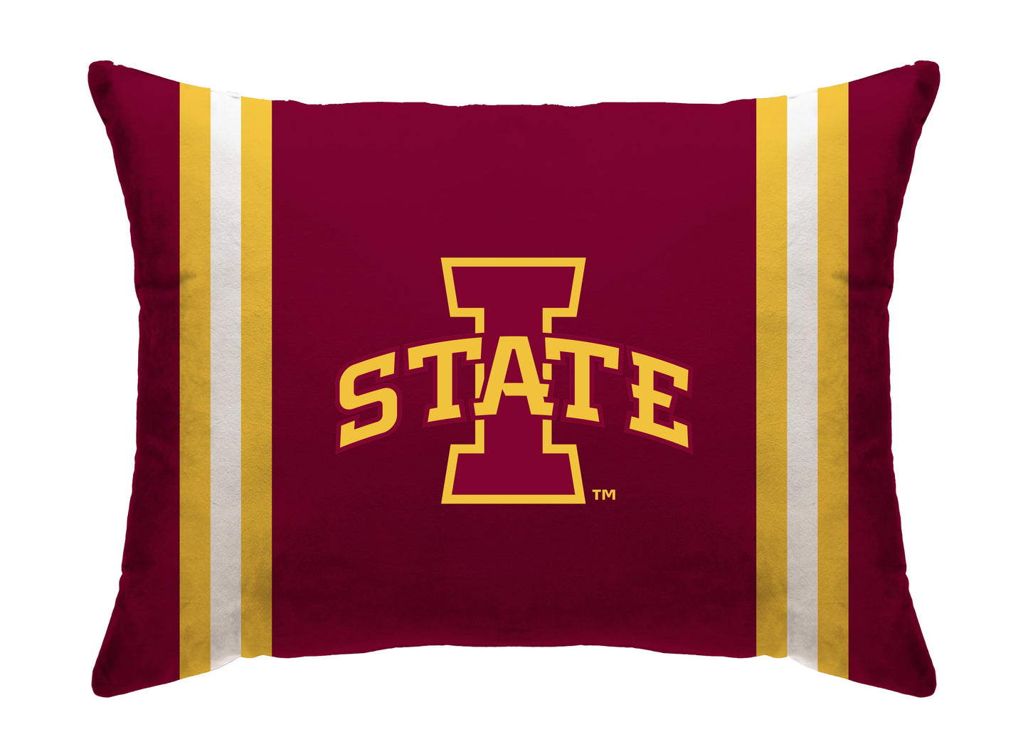 NCAA Standard Stripe Logo Bed Pillow