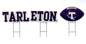 NCAA Wordmark & Football 3 Pack Yard Sign Set
