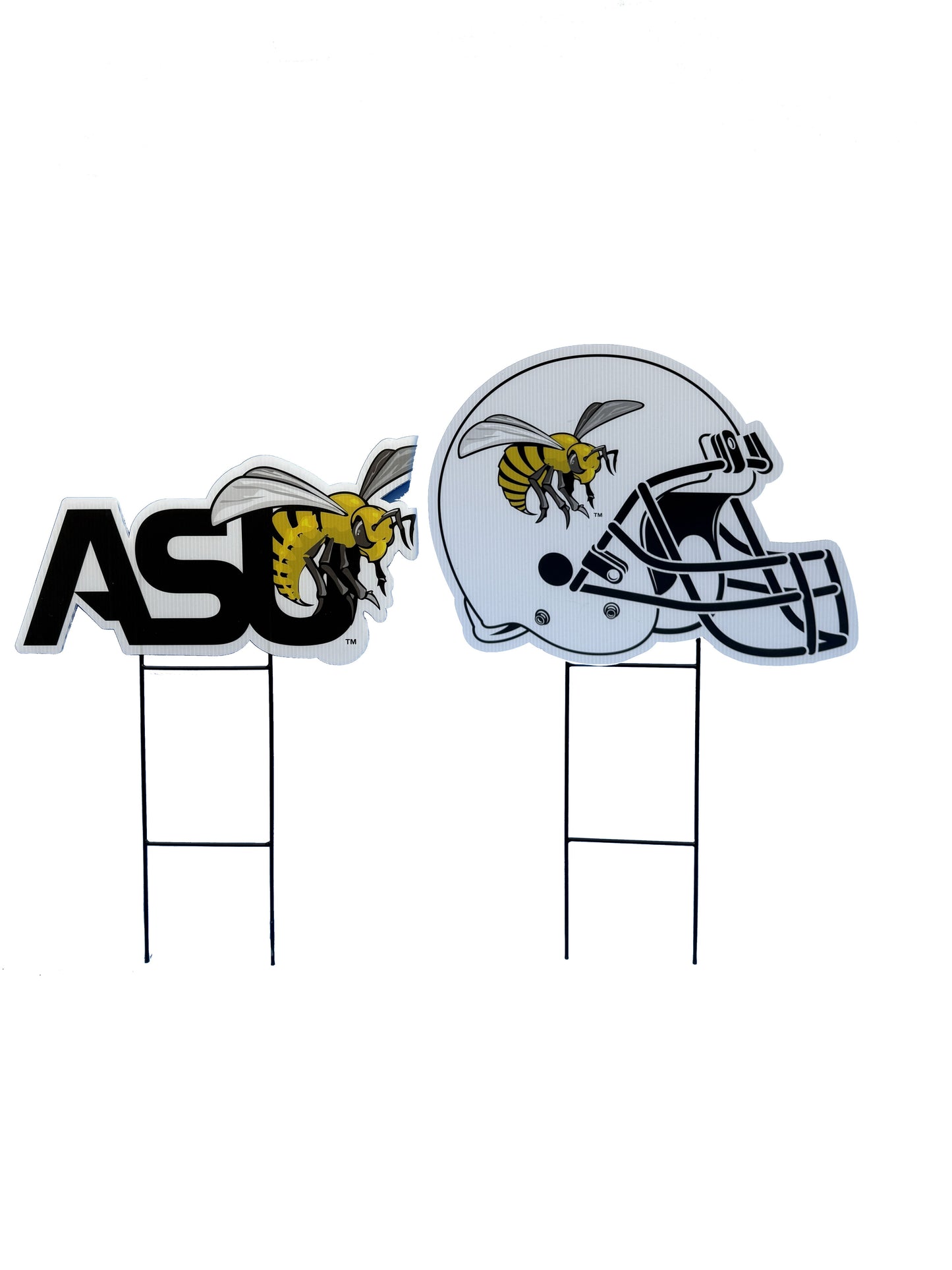 NCAA Logo and Helmet 2 Pack Yard Sign Set