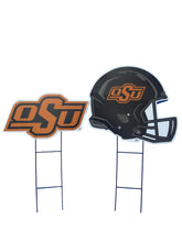 Load image into Gallery viewer, NCAA Logo and Helmet 2 Pack Yard Sign Set
