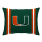 NCAA Standard Logo Stripe Bed Pillow
