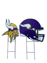 Load image into Gallery viewer, NFL Logo and Helmet 2 Pack Yard Sign Set
