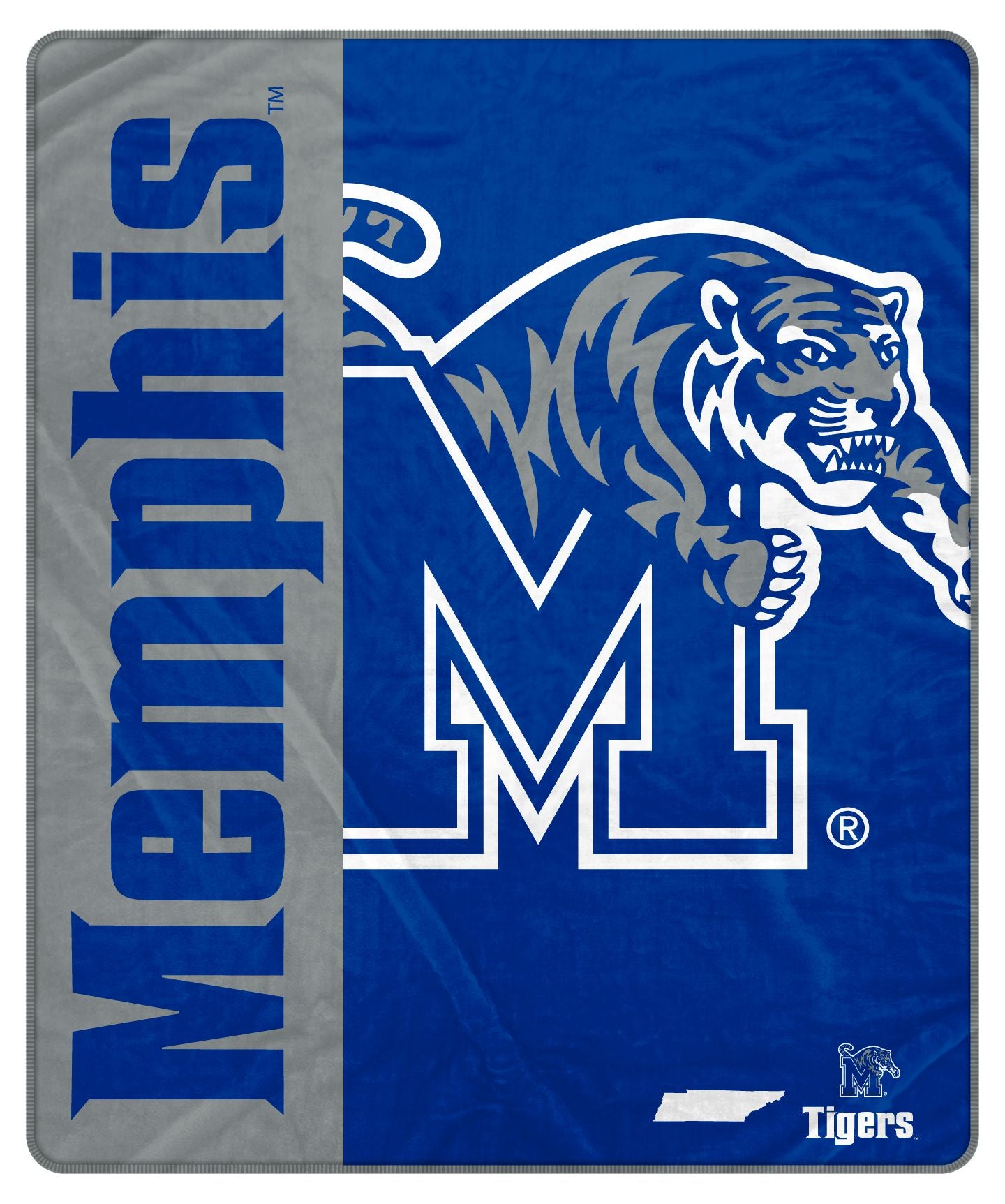 NCAA Endzone Ultra Soft Tailgate Throw