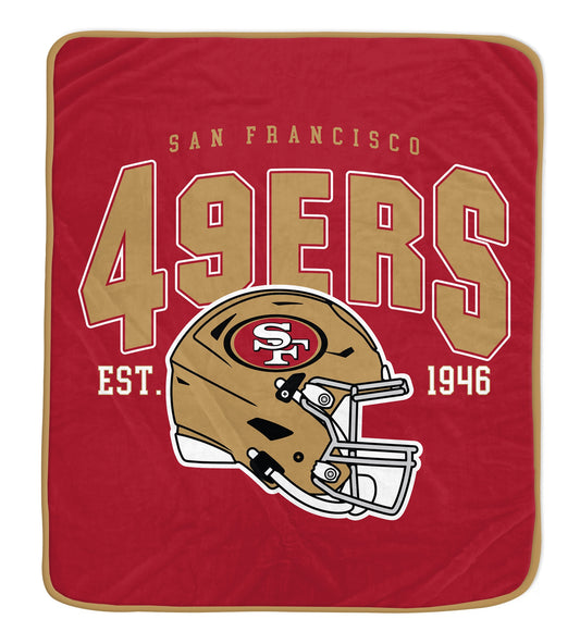 NFL Vintage Arch Block Ultra Soft 50x60 Throw Blanket