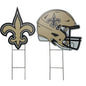 NFL Logo and Helmet 2 Pack Yard Sign Set