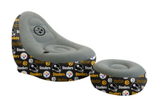 Load image into Gallery viewer, NFL Tonal Logo Inflatable Chair &amp; Ottoman
