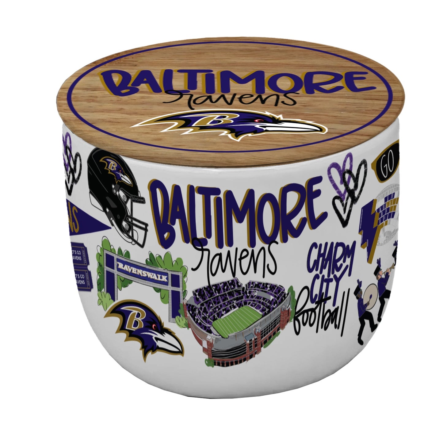 NFL Loco Fan 16oz Ceramic Candle